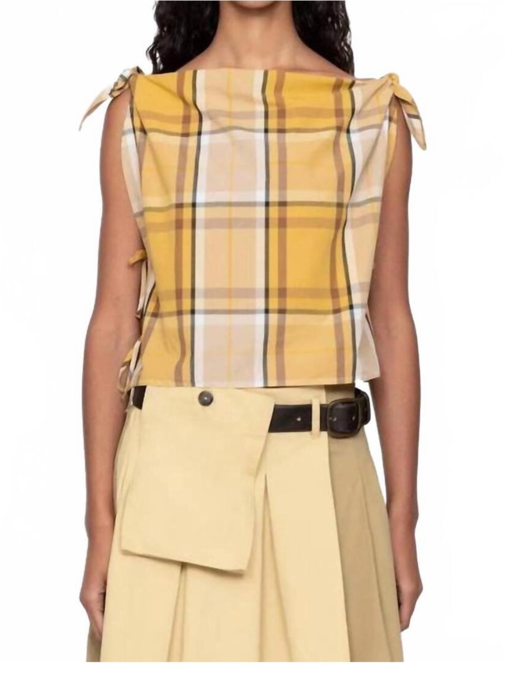 SEA Copeland plaid top